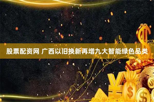 股票配资网 广西以旧换新再增九大智能绿色品类